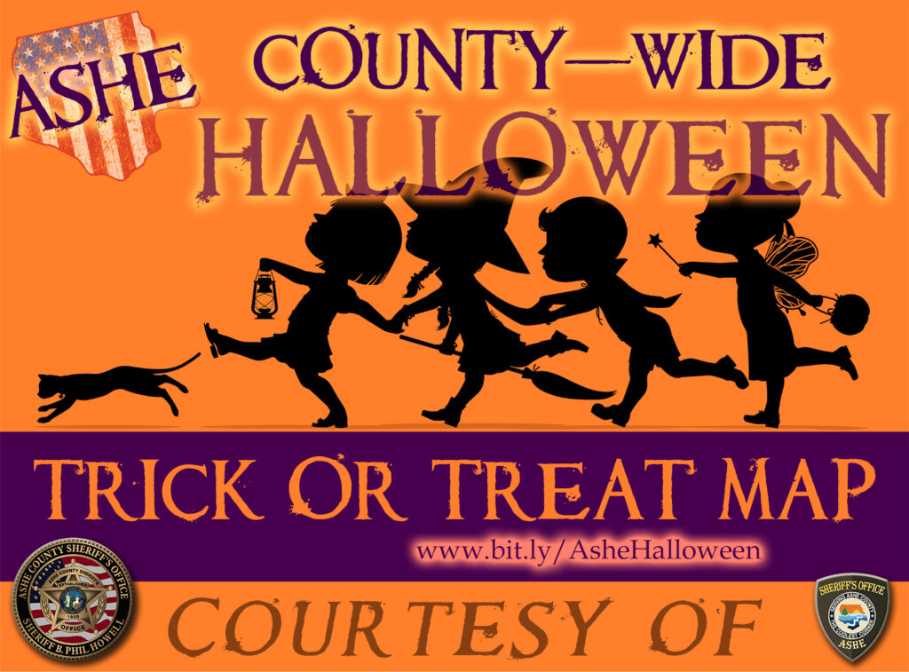 Trick Or Treat Map Ashe County Sheriff's Office